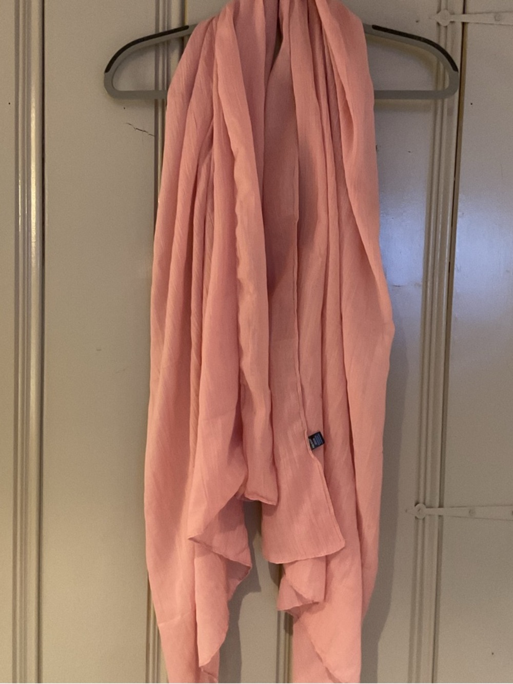 Light Pink Draped Scarf